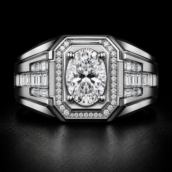 男戒→橢圓形 