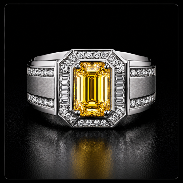 男戒→彩鑽→祖母綠形 